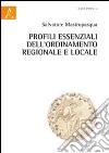 Profili essenziali dell'ordinamento regionale e locale libro