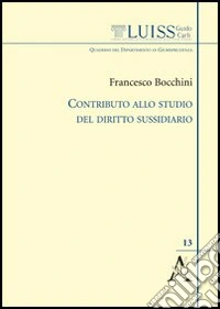 Contributo allo studio del diritto sussidiario