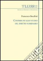 Contributo allo studio del diritto sussidiario