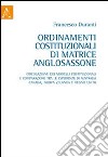 Ordinamenti costituzionali di matrice anglosassone libro