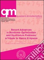 Recent advances in nonlinear optimization and equilibrium problems. A tribute to Marco D'Apuzzo libro