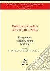 Bollettino filosofico (2011-2012). Vol. 27: Ermeneutica, natura/cultura, storicità libro