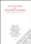 Studi in onore di Augusto Sinagra. Vol. 1: Diritto internazionale libro di Bargiacchi P. (cur.) Cadin R. (cur.) Carchidi C. R. (cur.)