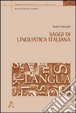 Saggi di linguistica italiana libro
