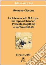 La tutela ex art. 700 c.p.c. nei rapporti bancari. Protesto illegittimo e Centrale Rischi libro