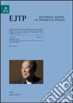 Electronic journal of theoretical physics. Ediz. italiana e inglese. Vol. 33 libro