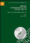 Private international law within the EU. Current issue and regulatory perspectives libro