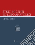 Studi micenei ed egeo-anatolici. Nuova serie (2022). Vol. 8 libro