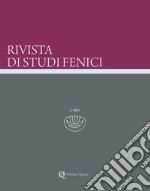 Rivista di studi fenici (2022). Vol. 50 libro