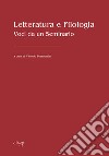 Letteratura e filologia. Voci da un seminario libro