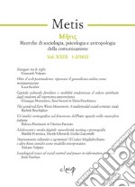 Metis. Ricerche di sociologia, psicologia e antropologia della comunicazione (2022). Vol. 1-2 libro