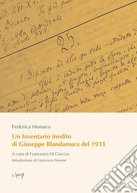 Un Inventario inedito di Giuseppe Blandamura del 1933