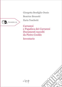 Carraresi e Papafava dei Carraresi. Documenti raccolti da Pietro Ceoldo. Inventario libro