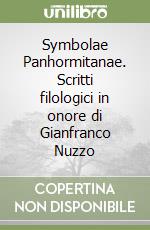 Symbolae Panhormitanae. Scritti filologici in onore di Gianfranco Nuzzo