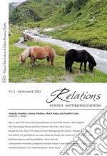 Relations. Beyond anthropocentrism (2021). Vol. 9/1-2: Animals: freedom, justice, welfare, moral status, and conflict cases libro