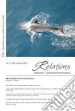 Relations. Beyond Anthropocentrism (2023). Vol. 11/2: Ethical models for the animal question libro