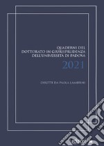 Quaderni del dottorato in giurisprudenza dell'Università di Padova libro