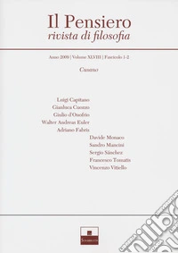 Il pensiero. Rivista di filosofia (2009). Vol. 48: Cusano libro