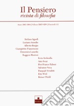 Il pensiero. Rivista di filosofia (1983-1984) libro