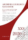 Archivio giuridico sassarese (2020). Vol. 2/2: Liber amicorum per Mario Segni libro di Maggiolo M. (cur.) Uda G. M. (cur.)