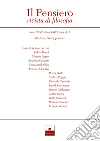 Il pensiero. Rivista di filosofia (2025). Vol. 2: Merleau-Ponty politico libro