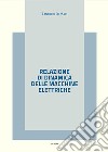 Relazione di dinamica delle macchine elettriche libro