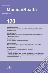 Musica/realtà (2019). Vol. 120: Novembre libro