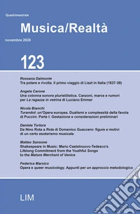 Musica/realtà (2020). Vol. 123 libro