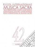 Rivista internazionale di musica sacra (2021). Vol. 1-2 libro