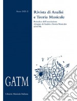 GATM. Rivista di analisi e teoria musicale (2021). Vol. 2 libro