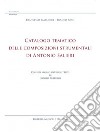 Catalogo tematico delle composizioni strumentali di Antonio Salieri libro