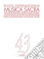 Rivista internazionale di musica sacra (2022). Vol. 1-2 libro