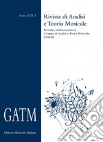 GATM. Rivista di analisi e teoria musicale (2024). Vol. 1 libro