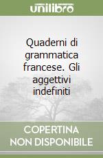 Quaderni di grammatica francese. Gli aggettivi indefiniti libro