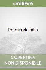 De mundi initio libro