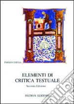 Elementi di critica testuale libro