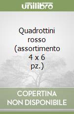 Quadrottini rosso (assortimento 4 x 6 pz.) libro