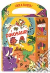 I dinosauri. Libri a spasso. Ediz. a colori. Con gomma. Con 6 matite bicolore libro