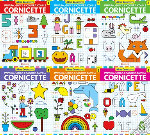 Impara, gioca e colora con le cornicette. Mini cornicette. Ediz. a colori