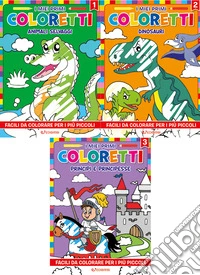 I miei primi coloretti. Ediz. illustrata. Vol. 1-3: Animali selvaggi-Dinosauri-Principi e principesse libro