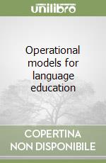 Operational models for language education libro