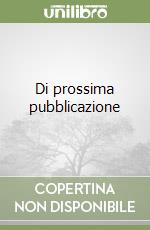 Di prossima pubblicazione libro