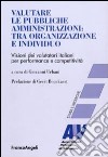 Valutare le pubbliche amministrazioni: tra organizzazione e individuo. Visioni dei valutatori italiani per perfomance e competitività libro