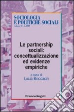 Le partnership sociali: concettualizzazione ed evidenze empiriche libro