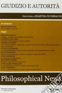 Philosophical news (2012). Vol. 3: Giudizio e autorità libro