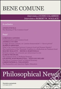 Philosophical news (2013). Vol. 6: Bene comune libro