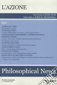 Philosophical news (2013). Vol. 7: L'azione libro