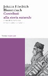 Contributi alla storia naturale libro