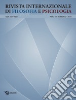 Rivista internazionale di filosofia e psicologia (2019). Vol. 3 libro