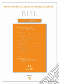 Rivista internazionale di studi leopardiani (2020). Vol. 13 libro